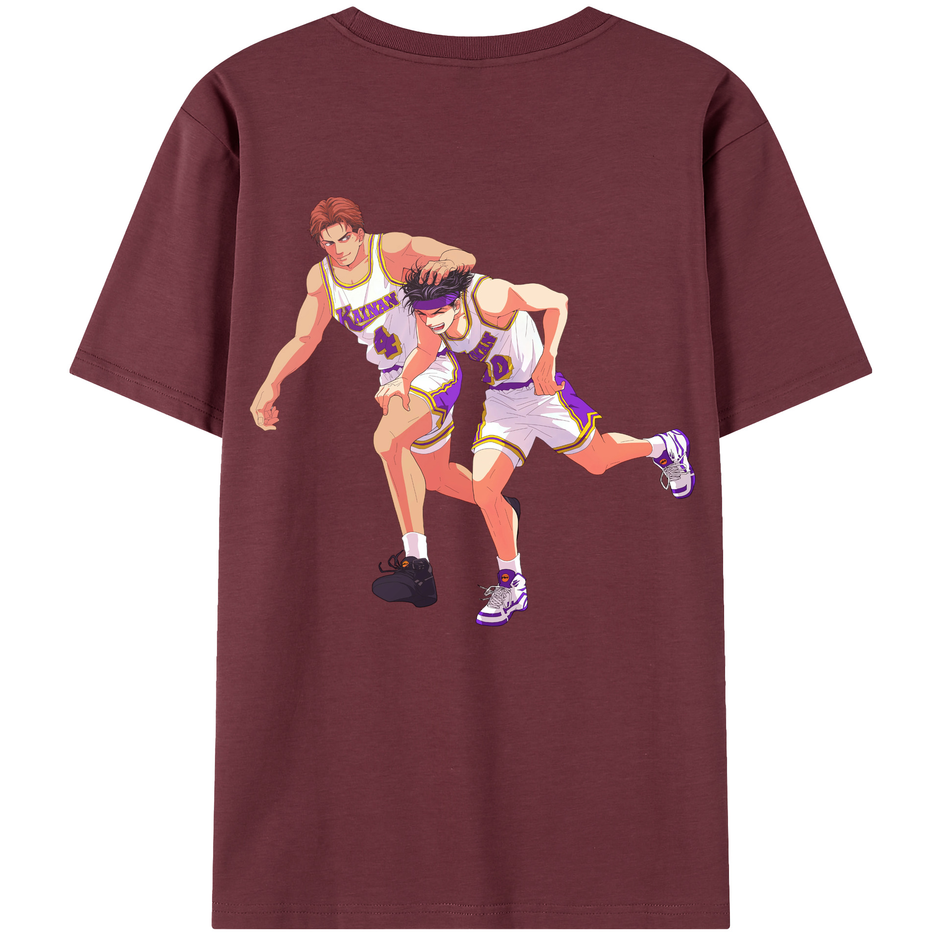SLAM DUNK／スラムダンク 綿100％半袖Tシャツ（背面プリント）